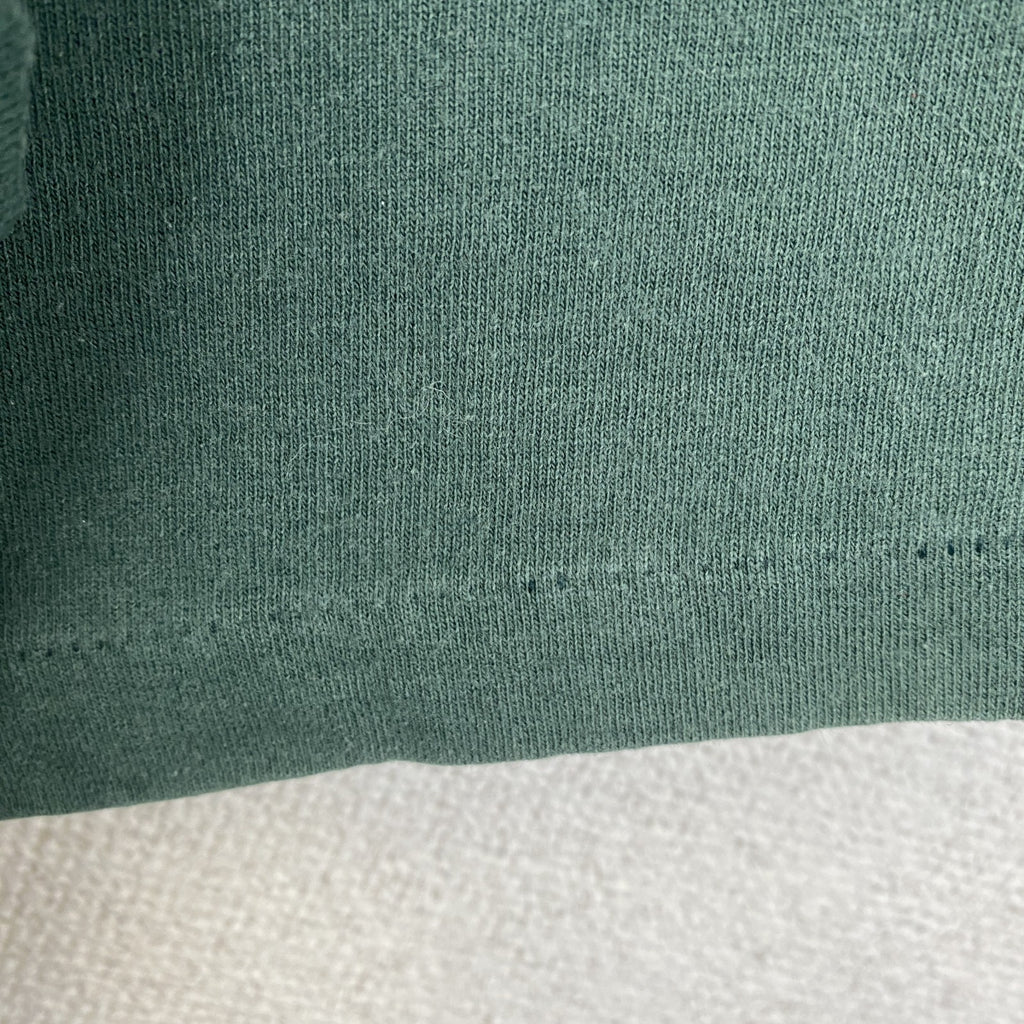 古着 used　半袖プリントTシャツ　シングルステッチ　爬虫類　ワニ　レトロデザイン　クルーネック　緑　グリーン