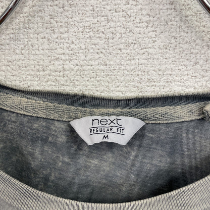 古着 used　next　半袖プリントTシャツ　和柄　グレー　Mサイズ