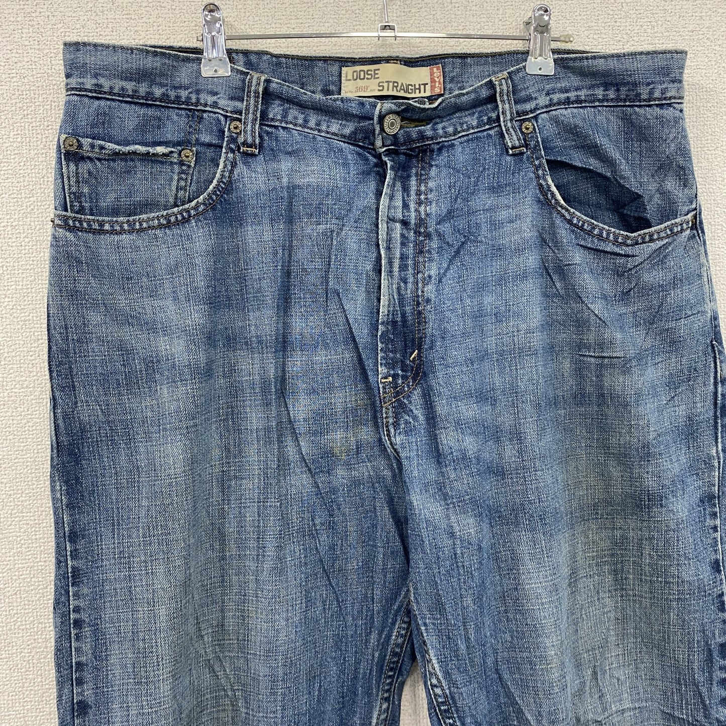 Levi’ｓ　リーバイス　569　デニムパンツ/ジーンズ　縦落ち　鬼ヒゲ　ジップフライ　インディゴ　W36サイズ