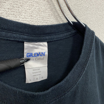 GILDAN　TIGERS SPRING　半袖プリントTシャツ　チームT　カレッジタイプ　黒　ブラック　Lサイズ