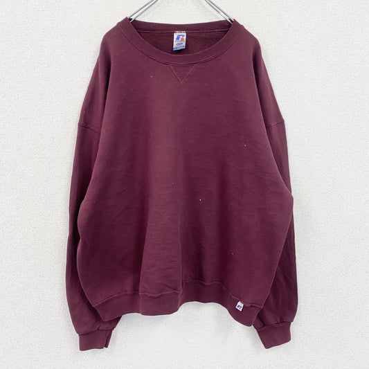 RUSSELL ATHLETIC　ラッセル　Dri-Power　スウェット/トレーナー　前V　ボルドー　2XLサイズ