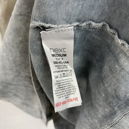 古着 used　next　半袖プリントTシャツ　和柄　グレー　Mサイズ