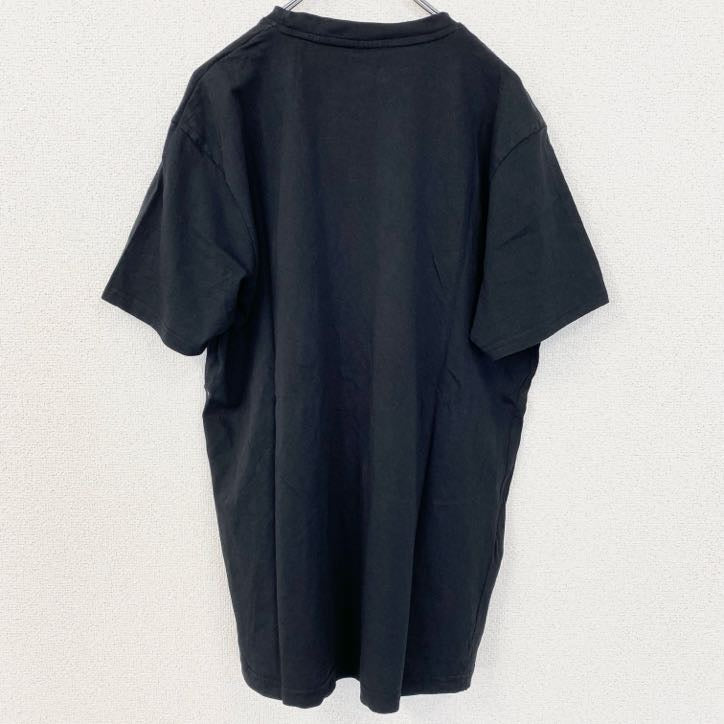 古着 used　半袖プリントTシャツ　Uncle Sain　クルーネック　レトロデザイン　黒　ブラック　XLサイズ
