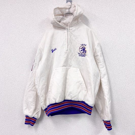 90s　Holloway　ホロウェイ　プルオーバージャケット　アノラックパーカー　ヴィンテージ　白　ホワイト　Lサイズ