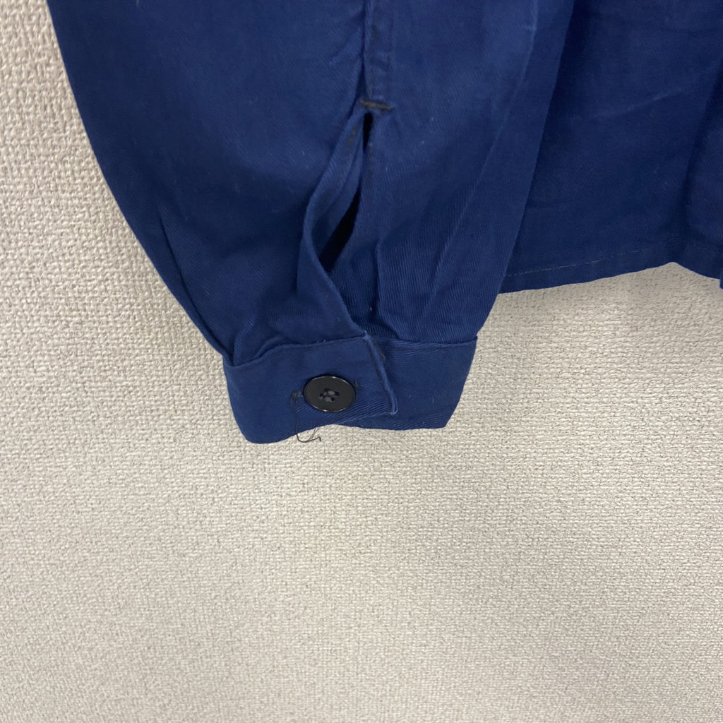 ～90s　KARL KOHLER　ドイツ軍　ユーロワークジャケット　ミリタリー　3つポケット　ヴィンテージ　青　ブルー