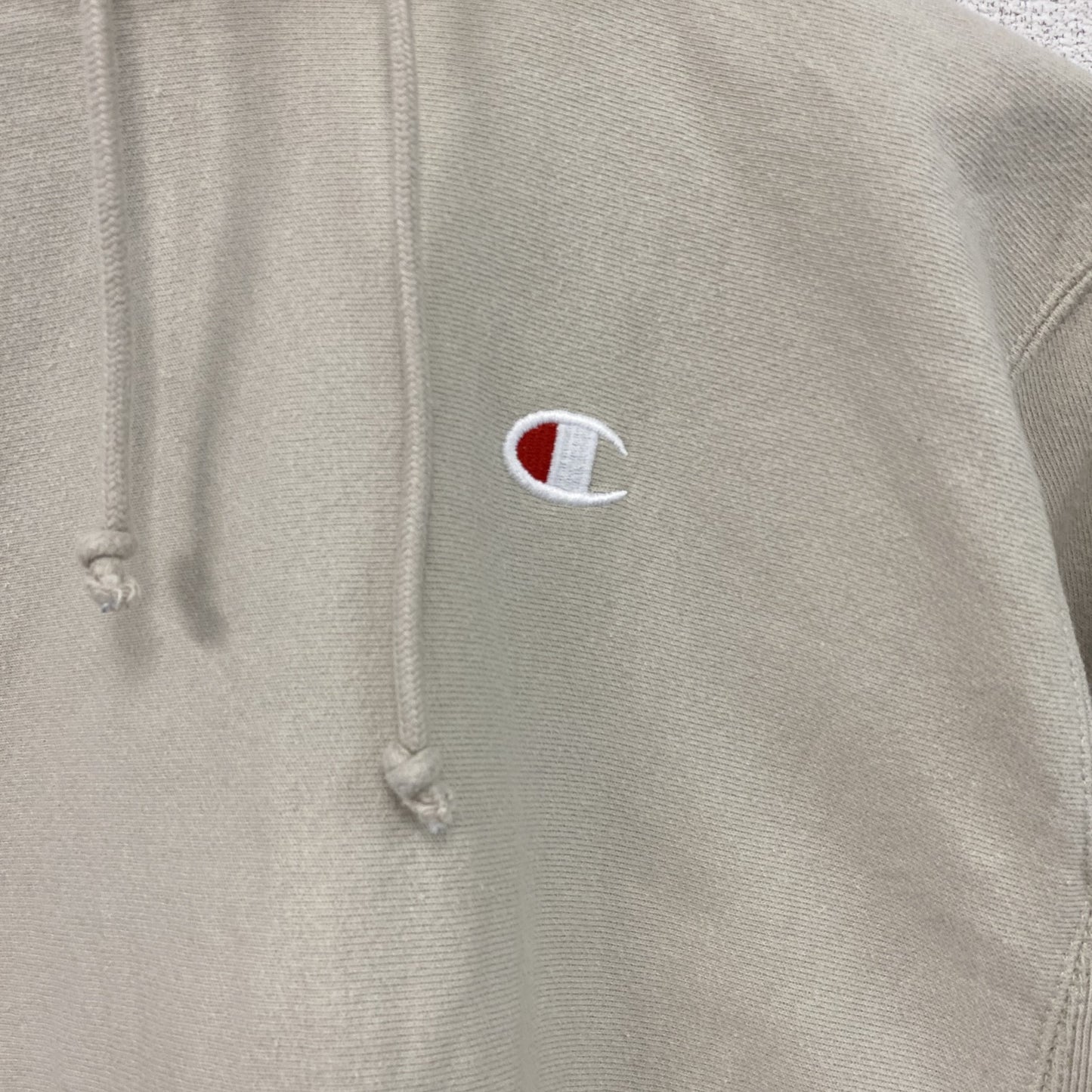 Champion　チャンピオン　リバースウィーブ　スウェットパーカー/フーディー　ベージュ　Mサイズ