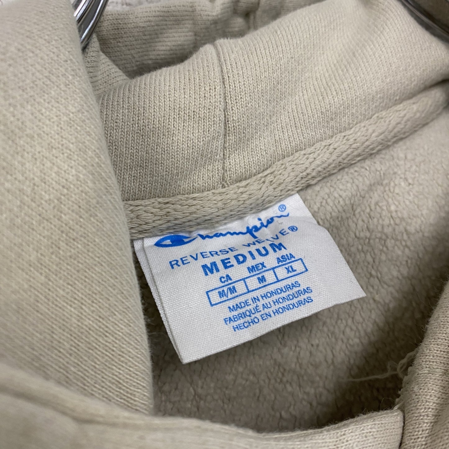Champion　チャンピオン　リバースウィーブ　スウェットパーカー/フーディー　ベージュ　Mサイズ