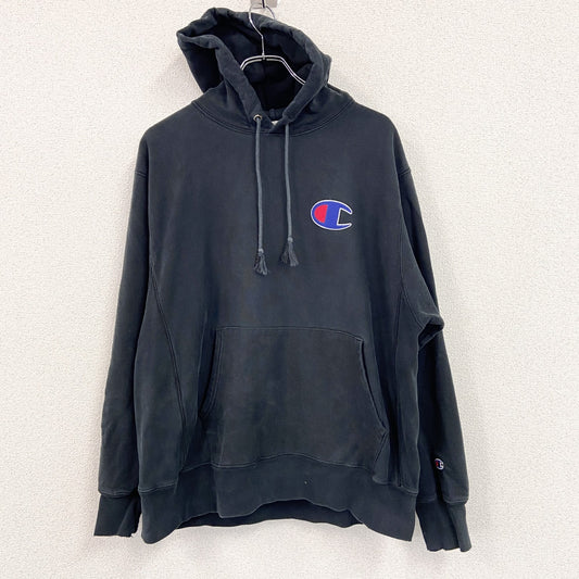 Champion　チャンピオン　リバースウィーブ　スウェットパーカー/フーディー　黒　ブラック　2XLサイズ