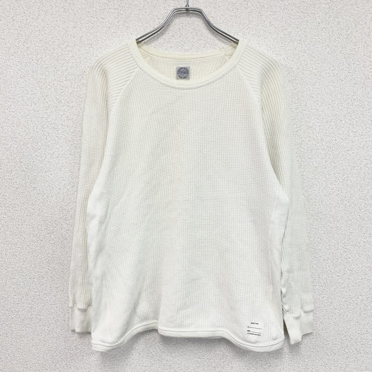 STANDARD CALIFORNIA　スタンダードカルフォルニア　長袖サーマルTシャツ/ロンT　ラグランスリーブ　白　ホワイト