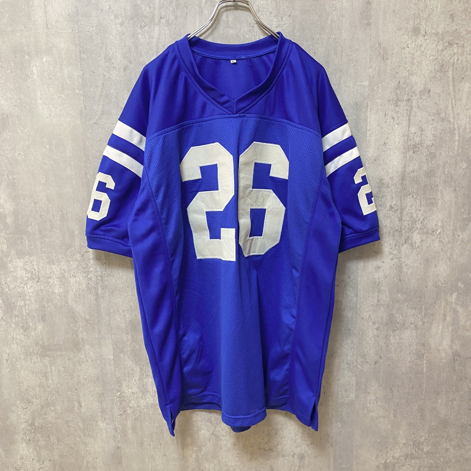古着 used　MITCHELL　半袖ゲームTシャツ　ユニフォーム　26　青　ブルー　ビッグシルエット　オーバーサイズ　XLサイズ