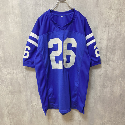 古着 used　MITCHELL　半袖ゲームTシャツ　ユニフォーム　26　青　ブルー　ビッグシルエット　オーバーサイズ　XLサイズ