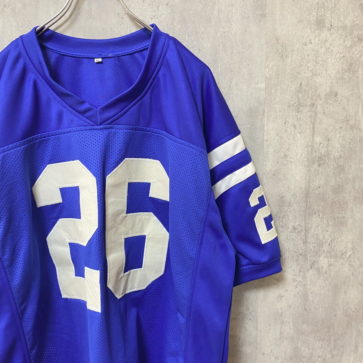 古着 used　MITCHELL　半袖ゲームTシャツ　ユニフォーム　26　青　ブルー　ビッグシルエット　オーバーサイズ　XLサイズ