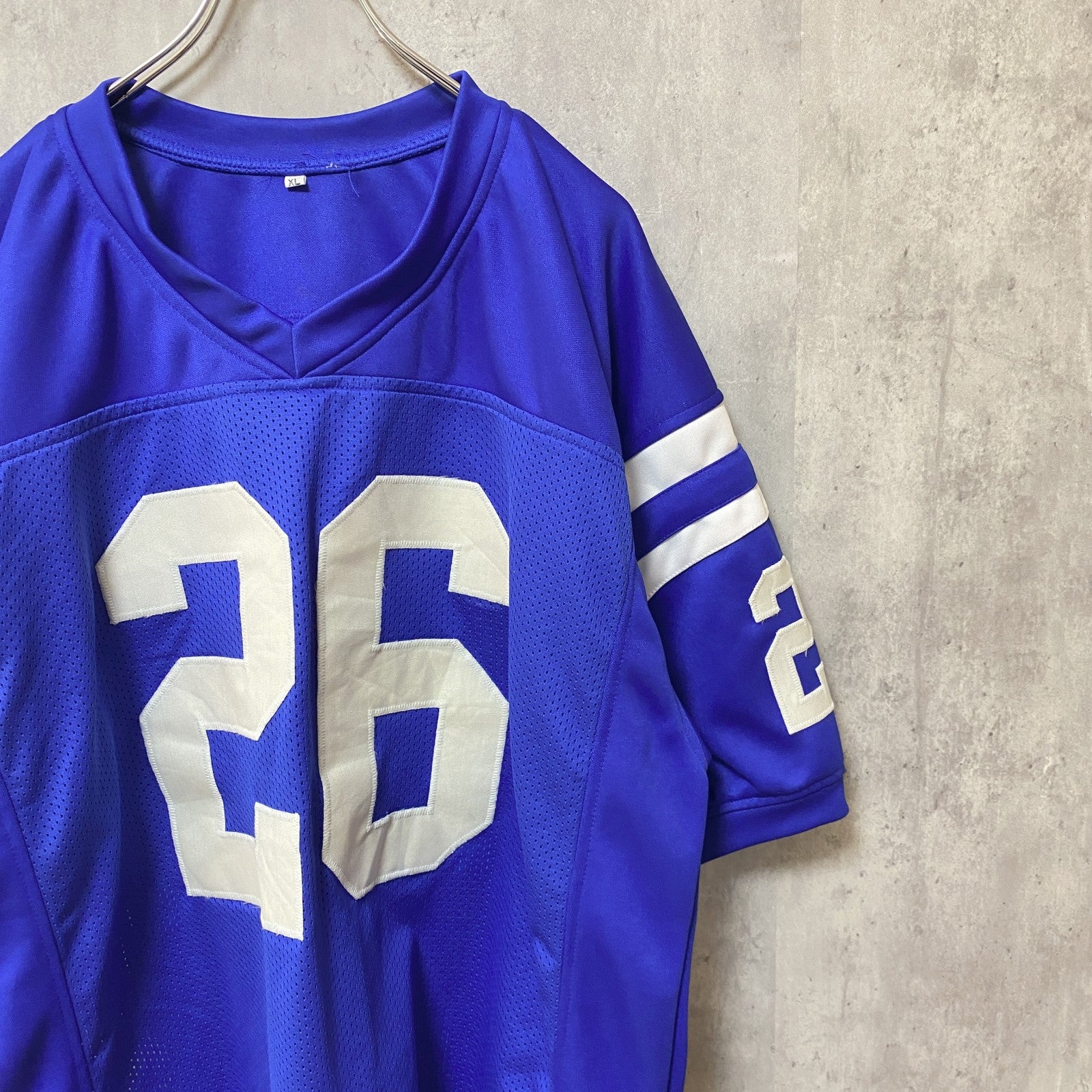 古着 used　MITCHELL　半袖ゲームTシャツ　ユニフォーム　26　青　ブルー　ビッグシルエット　オーバーサイズ　XLサイズ
