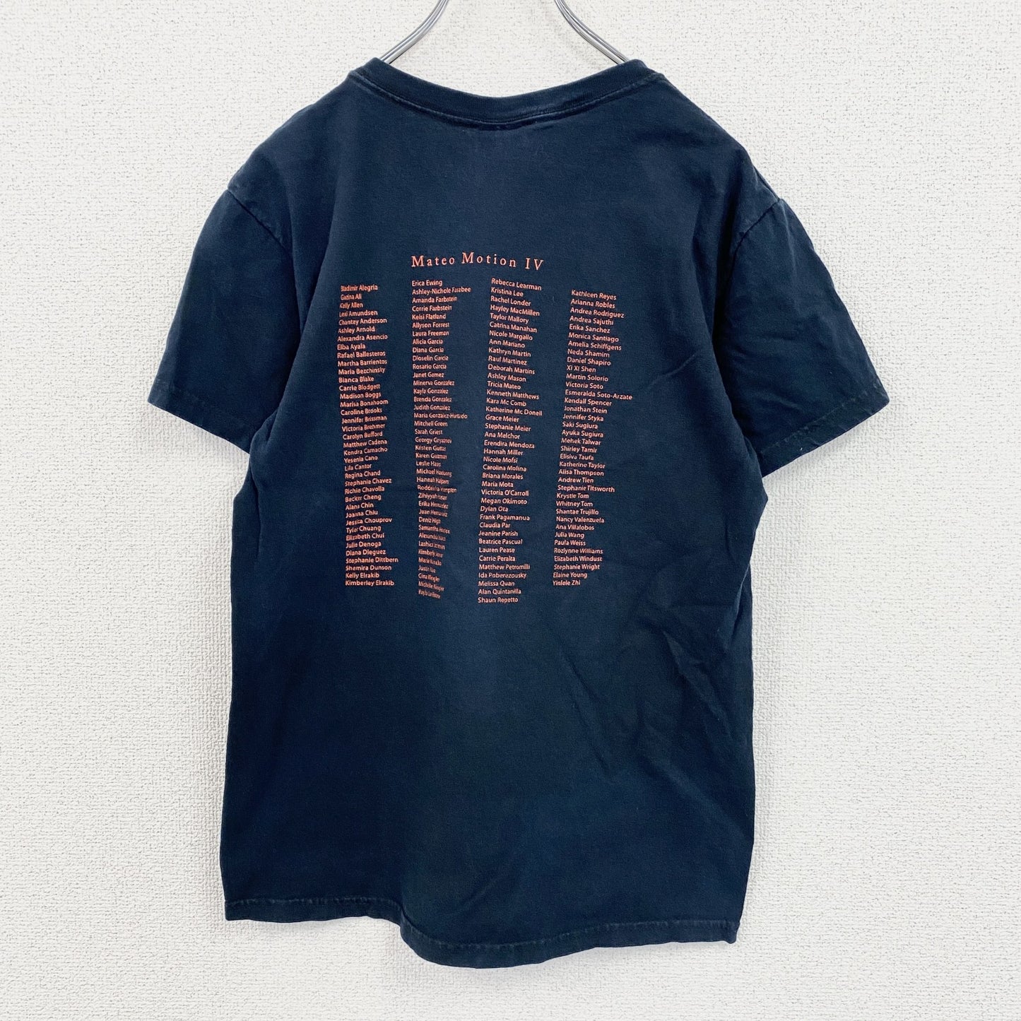 00s　GILDAN　ギルダン　半袖プリントTシャツ　8連プリント　両面プリント　ダンス　ヴィンテージ　紺　ネイビー　Sサイズ