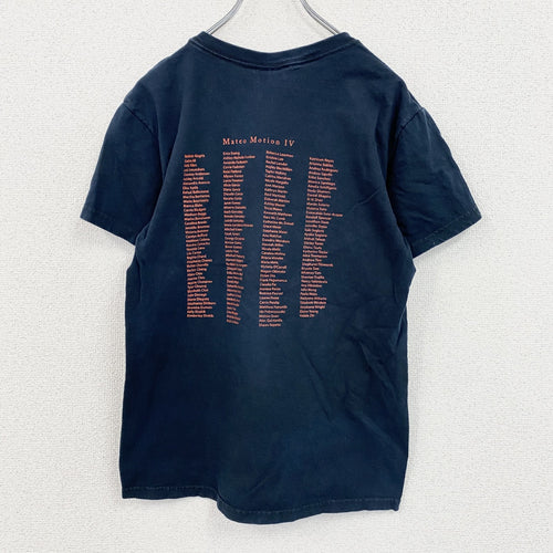 00s　GILDAN　ギルダン　半袖プリントTシャツ　8連プリント　両面プリント　ダンス　ヴィンテージ　紺　ネイビー　Sサイズ