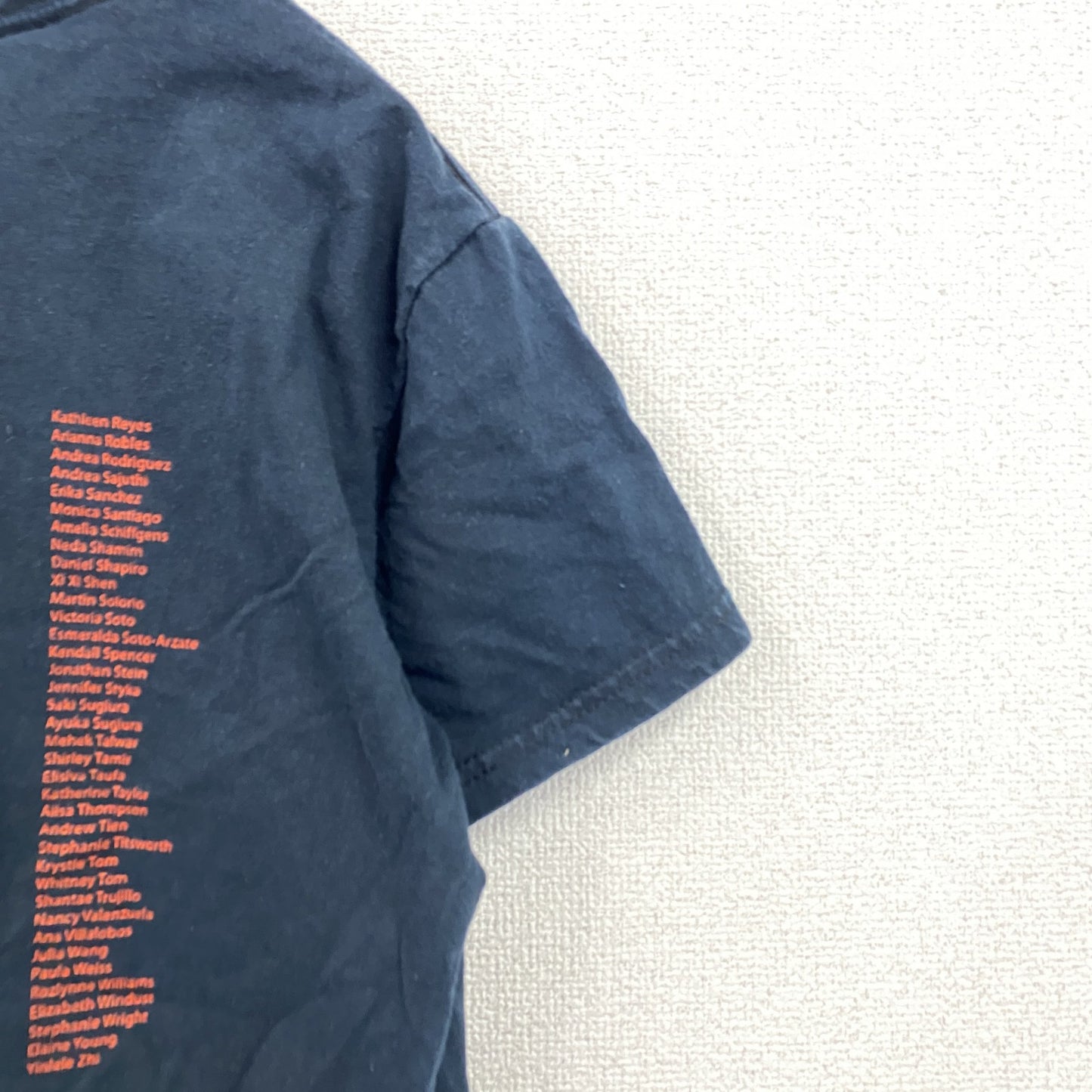 00s　GILDAN　ギルダン　半袖プリントTシャツ　8連プリント　両面プリント　ダンス　ヴィンテージ　紺　ネイビー　Sサイズ