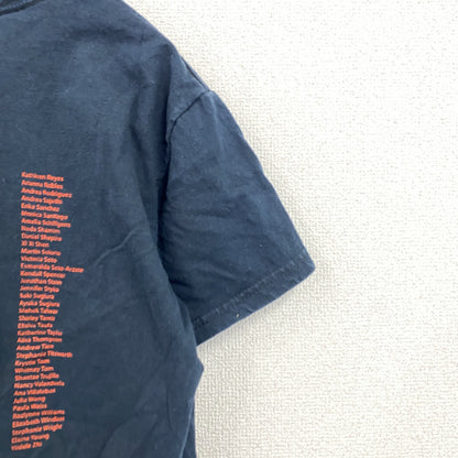 00s　GILDAN　ギルダン　半袖プリントTシャツ　8連プリント　両面プリント　ダンス　ヴィンテージ　紺　ネイビー　Sサイズ