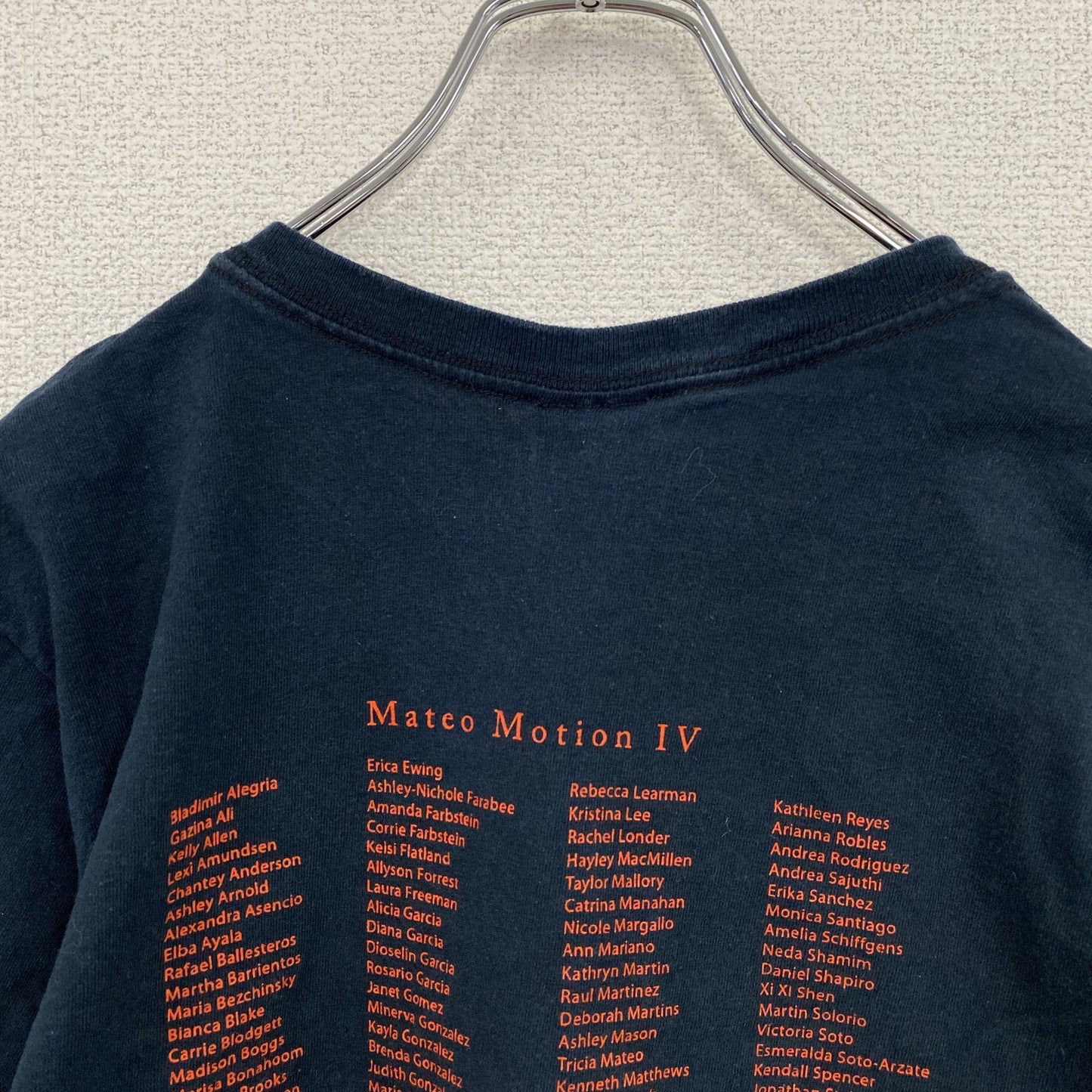 00s　GILDAN　ギルダン　半袖プリントTシャツ　8連プリント　両面プリント　ダンス　ヴィンテージ　紺　ネイビー　Sサイズ