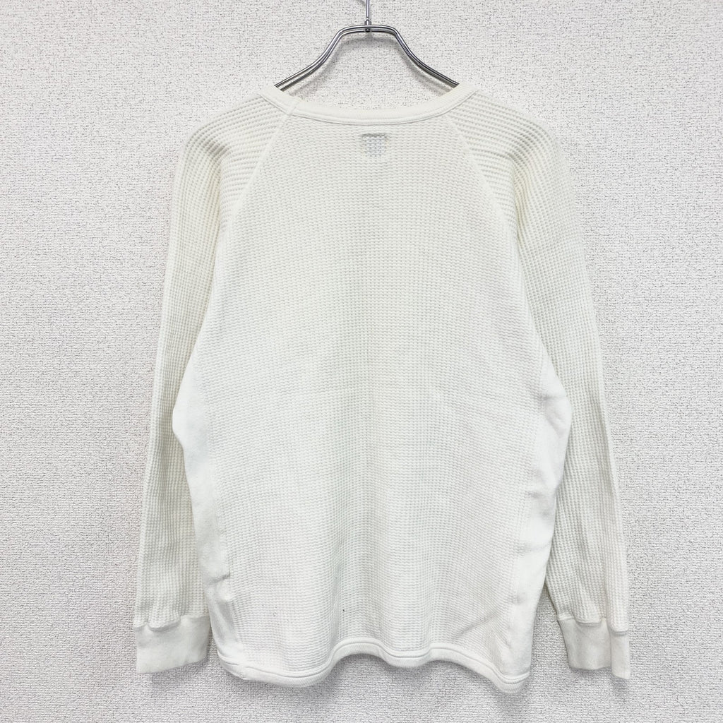 STANDARD CALIFORNIA　スタンダードカルフォルニア　長袖サーマルTシャツ/ロンT　ラグランスリーブ　白　ホワイト