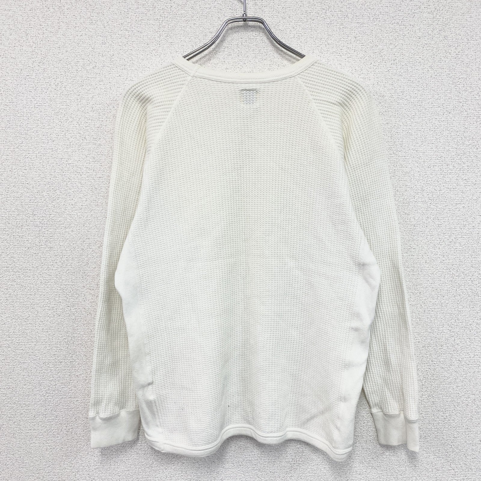 STANDARD CALIFORNIA　スタンダードカルフォルニア　長袖サーマルTシャツ/ロンT　ラグランスリーブ　白　ホワイト
