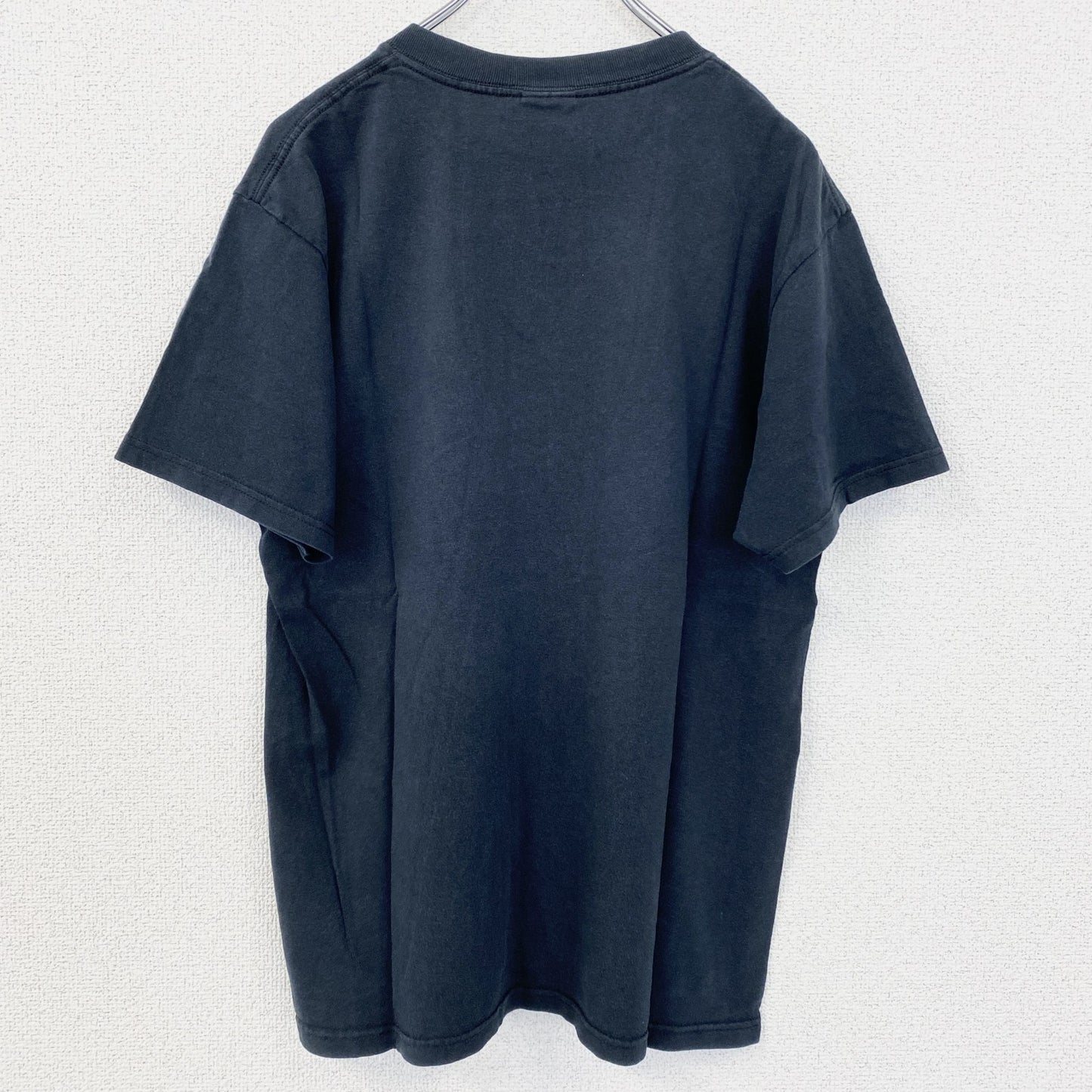 古着 used　半袖プリントTシャツ　rock 'n' roll　 EMP　クルーネック　レトロデザイン　黒　ブラック　XLサイズ