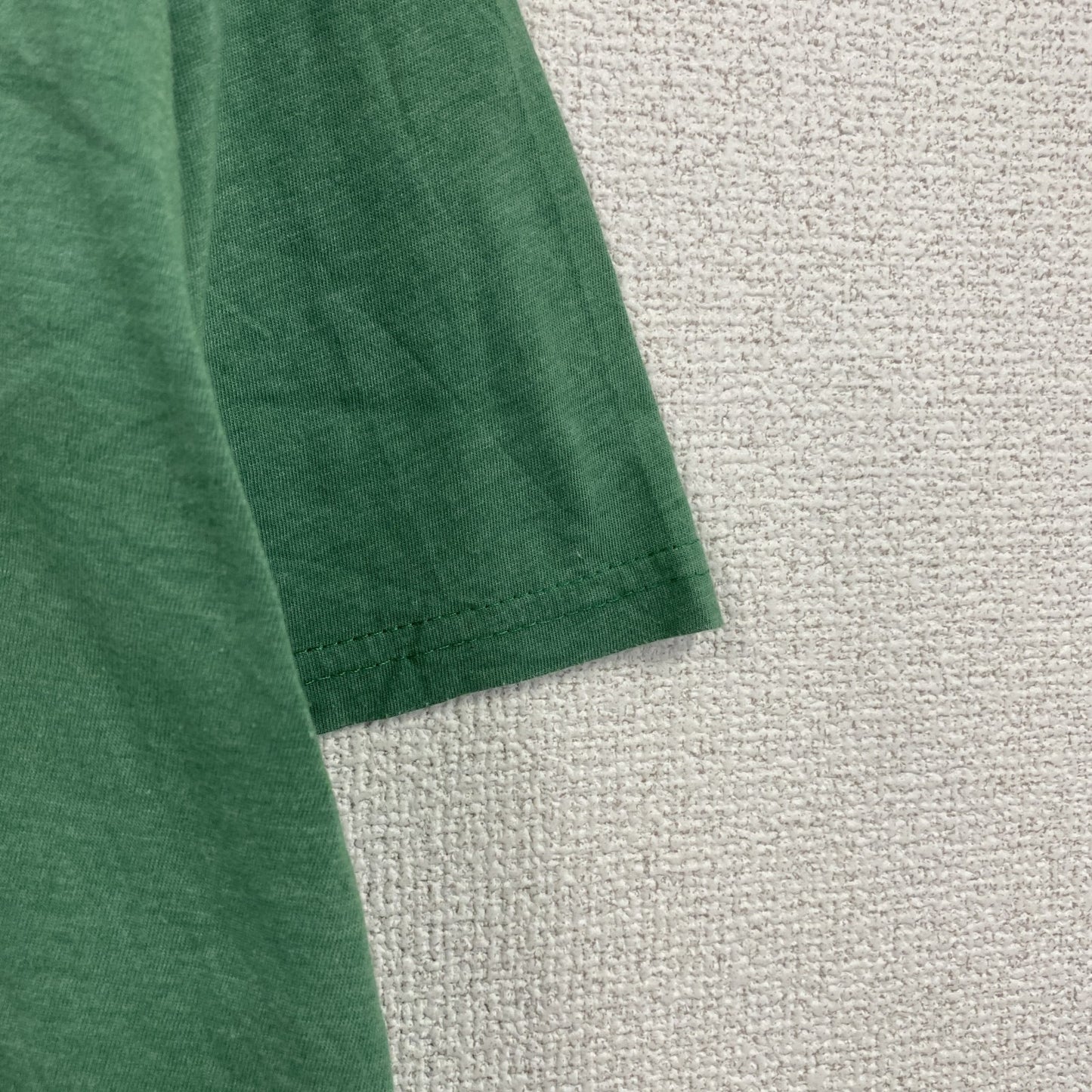 半袖プリントTシャツ　5連プリント　フェード　ワニ　緑　グリーン