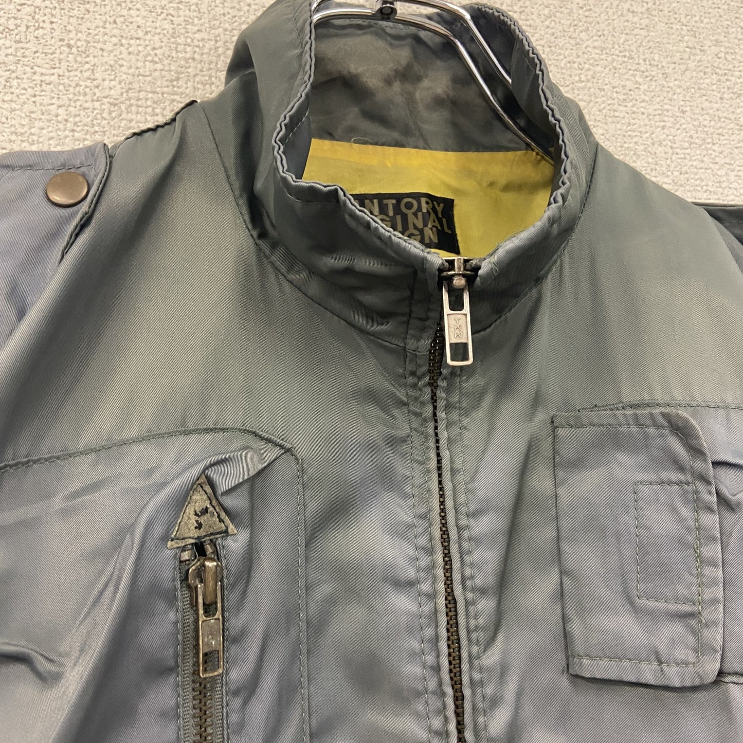 SUNTORY ORIGINAL DESIGN　サントリーオリジナルデザイン　ミリタリージャケット　フェード　カーキ