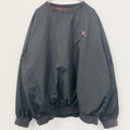 古着 used　POLO GOLF RALPH LAUREN ラルフローレン　長袖ナイロンプルオーバー　黒　ブラック　Lサイズ