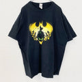 古着 used　GILDAN　ギルダン　半袖プリントTシャツ　バットマン　BATMAN　レトロ　クルーネック　黒　ブラック　XL