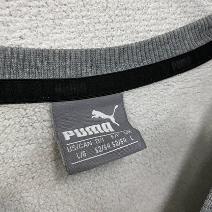PUMA　プーマ　スウェット/トレーナー　デカロゴ　クルーネック　灰色　グレー　Lサイズ