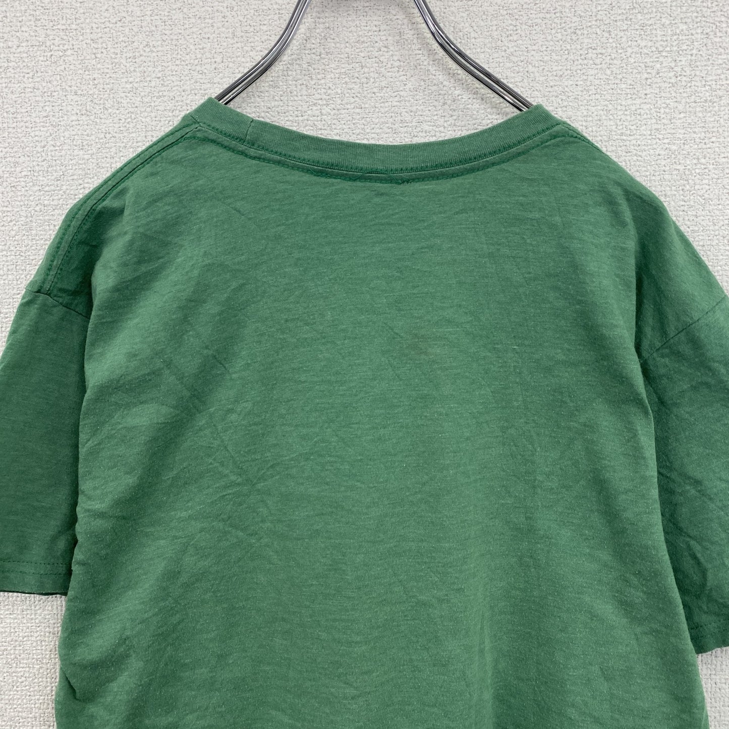 半袖プリントTシャツ　5連プリント　フェード　ワニ　緑　グリーン