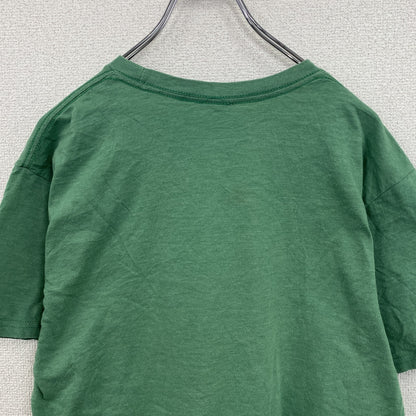 半袖プリントTシャツ　5連プリント　フェード　ワニ　緑　グリーン