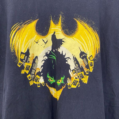 古着 used　GILDAN　ギルダン　半袖プリントTシャツ　バットマン　BATMAN　レトロ　クルーネック　黒　ブラック　XL