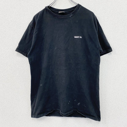 BEEFY-T　半袖Tシャツ　刺繍ロゴ　ワンポイント　Hanes　黒　ブラック　Mサイズ
