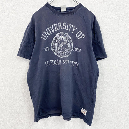 RUSSELL ATHLETIC　半袖プリントTシャツ　紺　ネイビー　Mサイズ