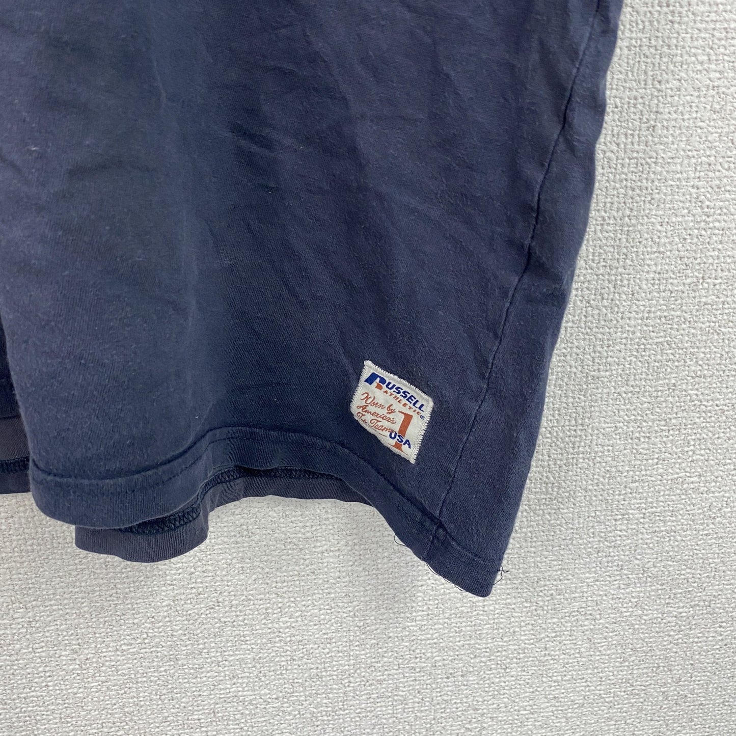 RUSSELL ATHLETIC　半袖プリントTシャツ　紺　ネイビー　Mサイズ