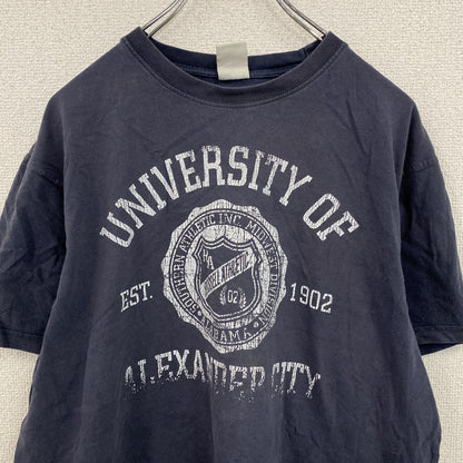 RUSSELL ATHLETIC　半袖プリントTシャツ　紺　ネイビー　Mサイズ