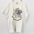 古着 used　MDY　マックダディ　半袖アニメプリントTシャツ　エヴァンゲリオン　レトロ　クルーネック　白　ホワイト　XLサイズ