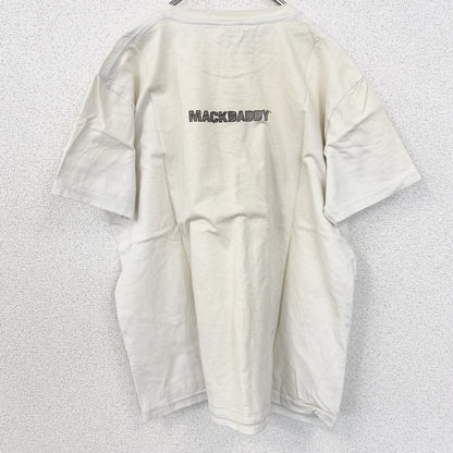 古着 used　MDY　マックダディ　半袖アニメプリントTシャツ　エヴァンゲリオン　レトロ　クルーネック　白　ホワイト　XLサイズ