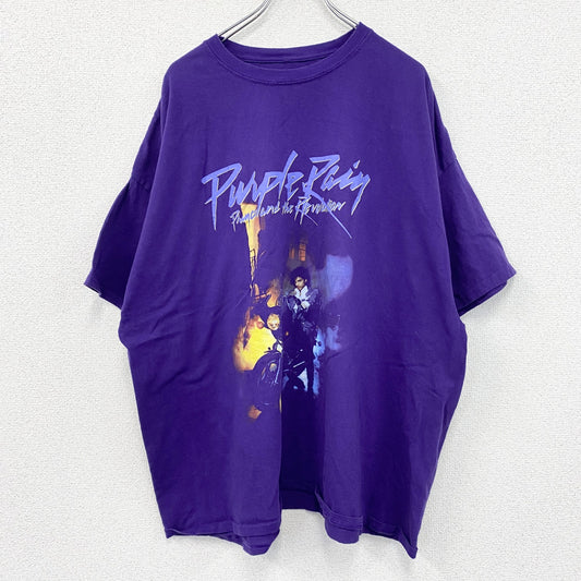 THE PRINCE ESTATE　プリンス　半袖プリントTシャツ　バンドT　Purple Rain　紫　パープル　３XLサイズ