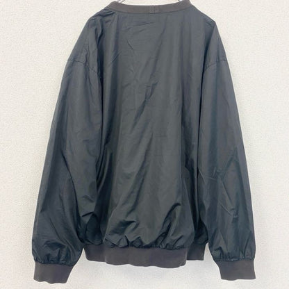 古着 used　POLO GOLF RALPH LAUREN ラルフローレン　長袖ナイロンプルオーバー　黒　ブラック　Lサイズ