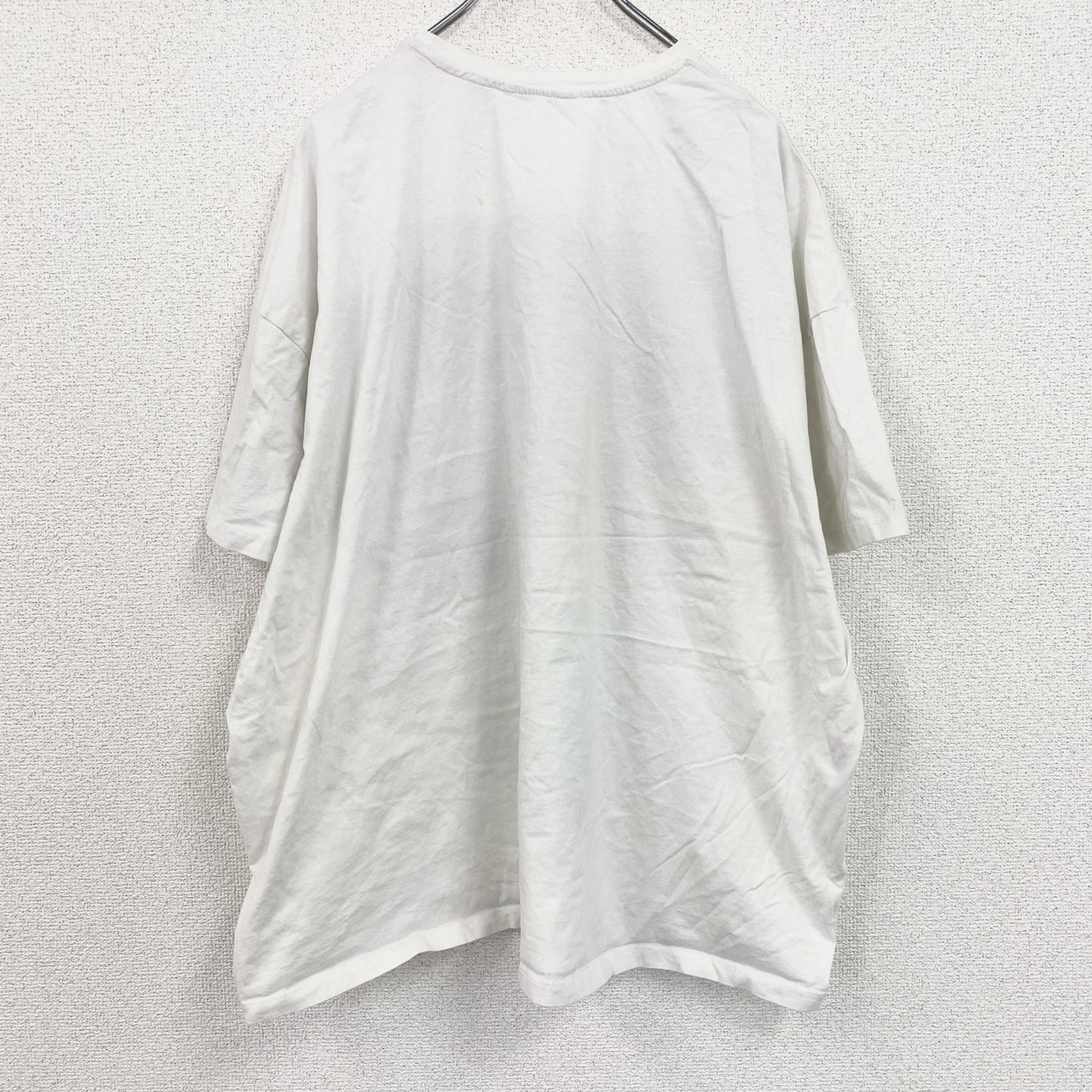 Tu　半袖プリントイラストTシャツ　アニマルT　猫　白　ホワイト　26サイズ