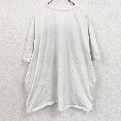 Tu　半袖プリントイラストTシャツ　アニマルT　猫　白　ホワイト　26サイズ