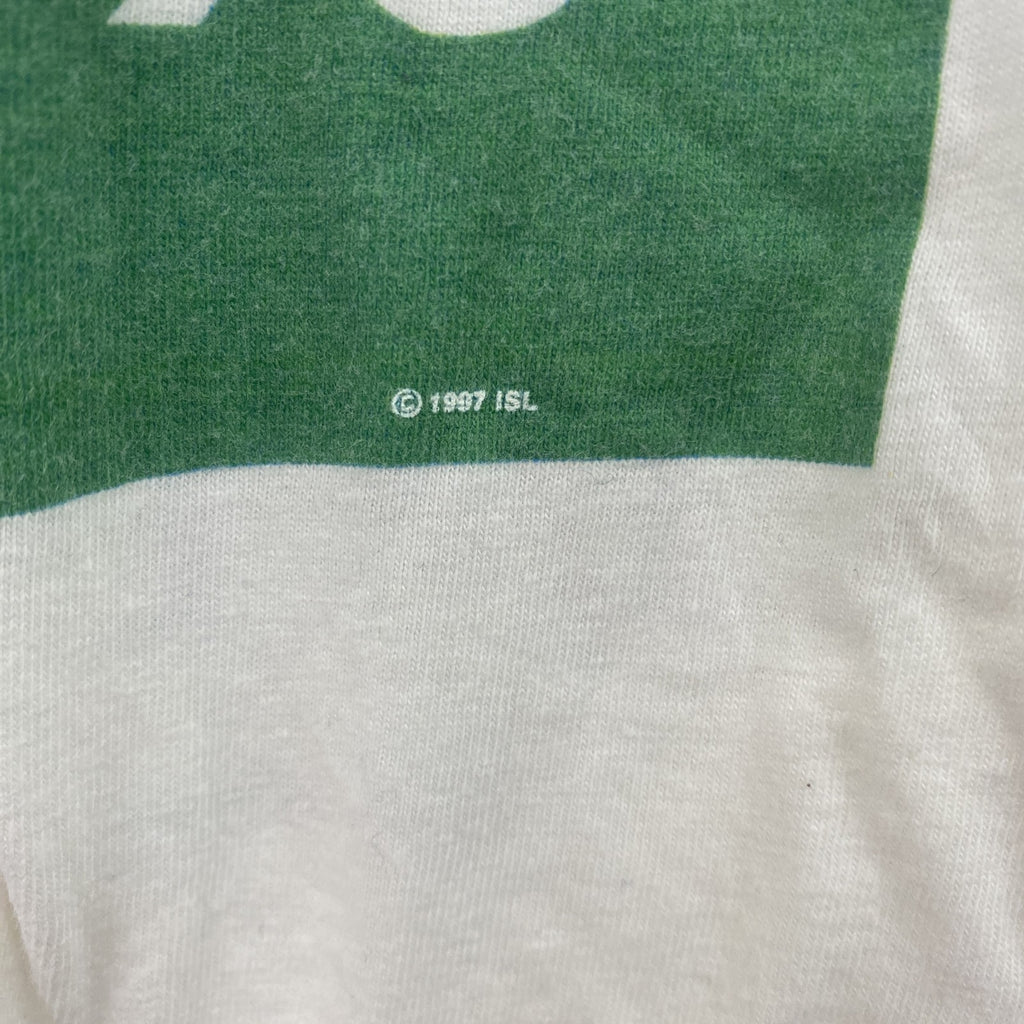 90s　FRANCE98　FIFAサッカーワールドカップ　半袖プリントTシャツ　ヴィンテージ　白　ホワイト