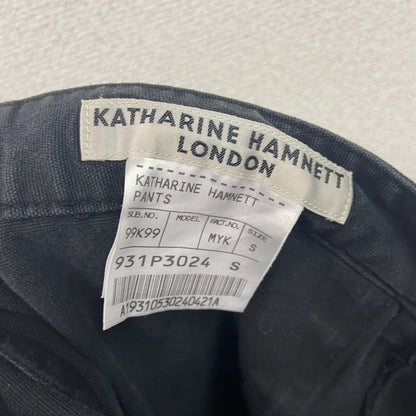 KATHARINE HAMNETT　キャサリン・ハムネット　ギミックパンツ　黒　ブラック　Sサイズ