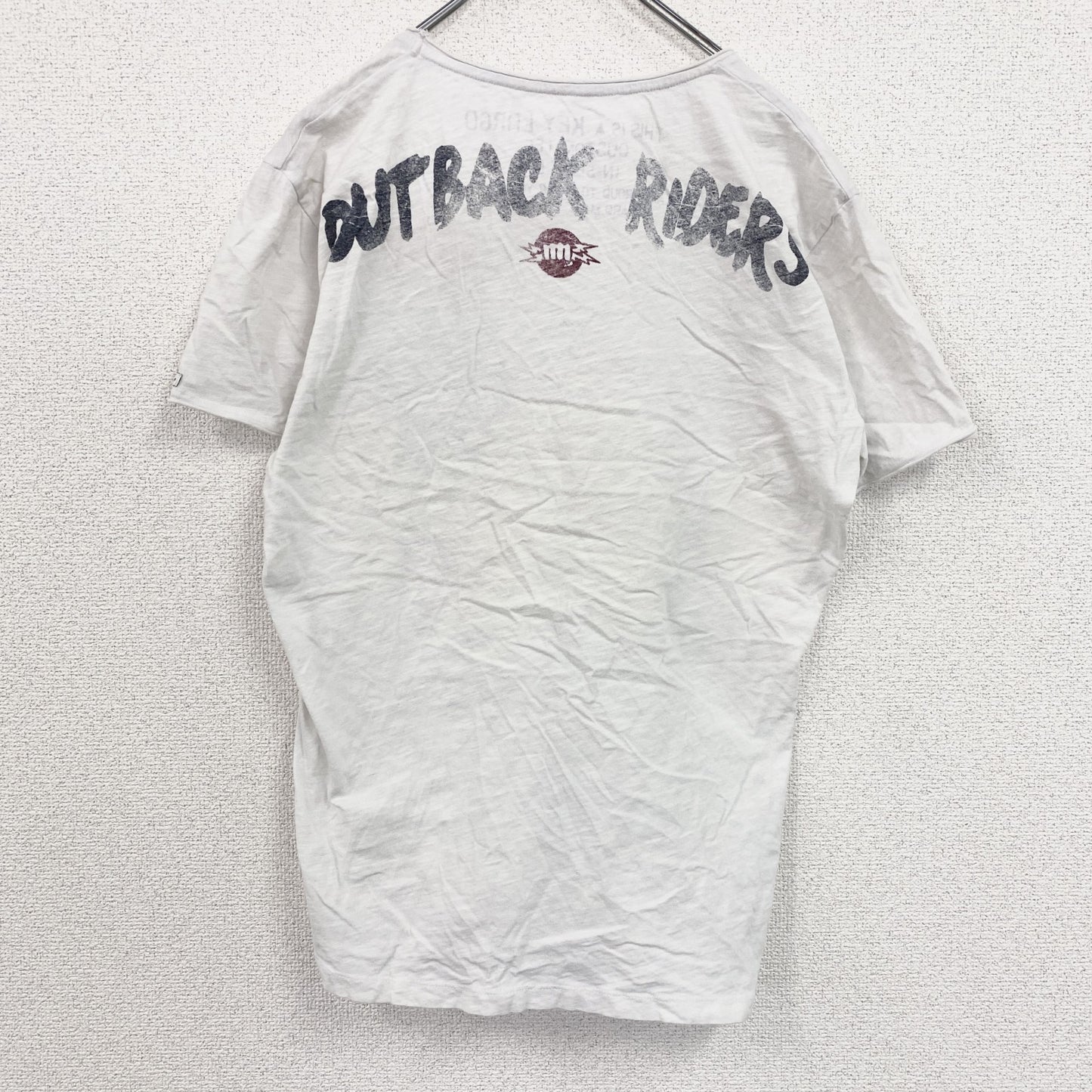 KEY LARGO　キーラーゴ　半袖プリントTシャツ　白　ホワイト　Lサイズ