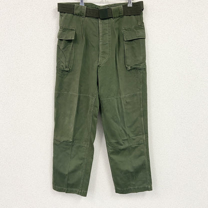 80s　陸上自衛隊　防衛庁　ミリタリーパンツ　カーゴパンツ　ジップフライ　ヴィンテージ　カーキグリーン
