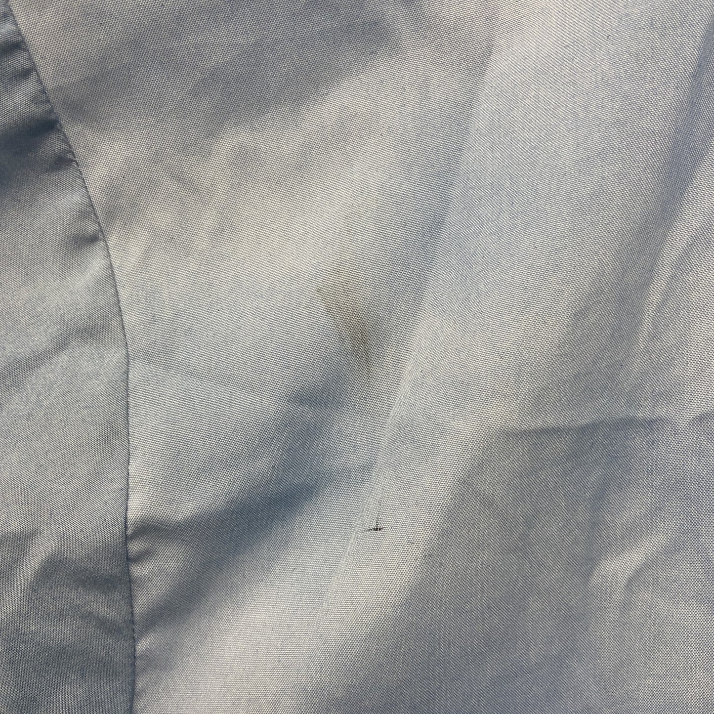 古着 used　Urban　半袖デザインシャツ　ライトブルー　水色　レトロデザイン　総柄　個性的　夏物　XSサイズ