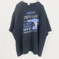 古着 used　GILDAN　ギルダン　半袖プリントTシャツ　ドリル　工具　レトロ　クルーネック　黒　ブラック　XXXLサイズ