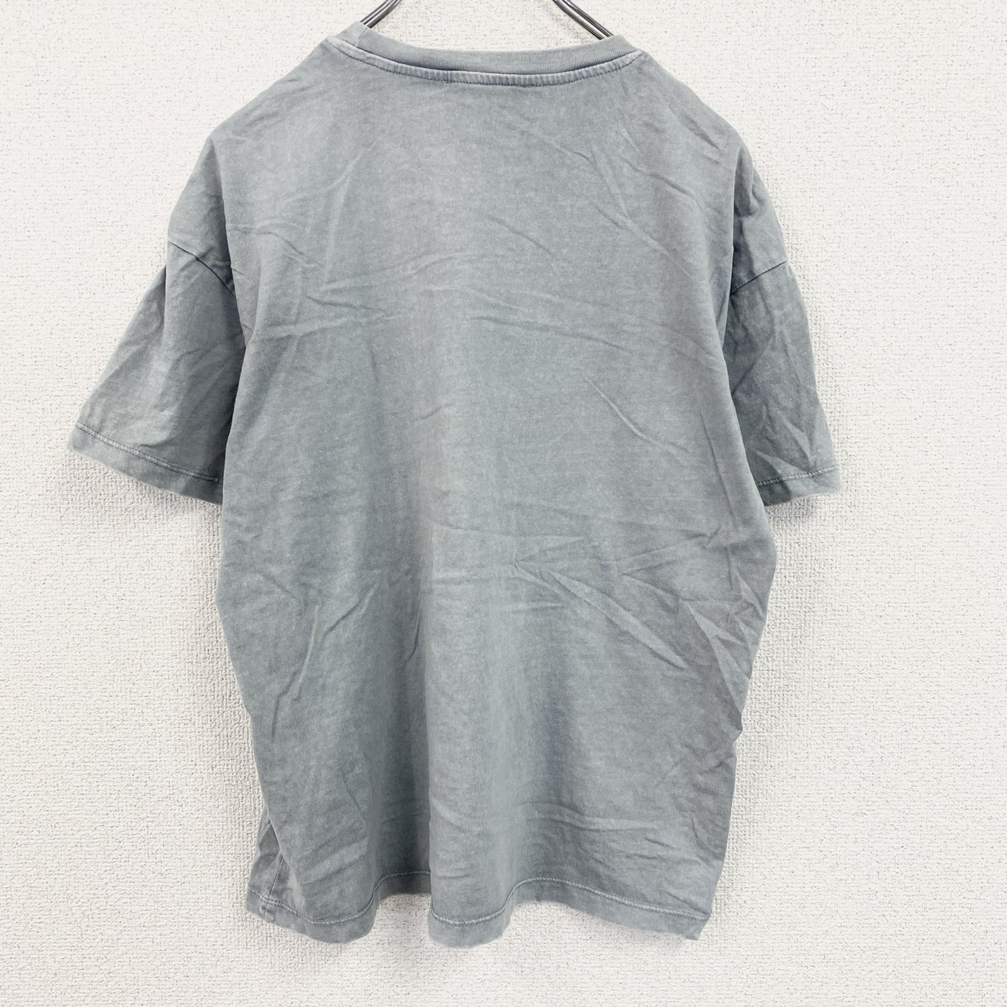 PULL＆BEAR　AC/DC　半袖プリントTシャツ　バンドT　グレー　Sサイズ